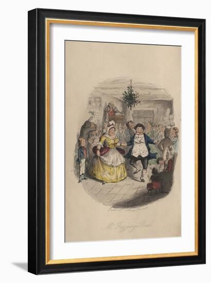 Fezziwig's Ball - a Christmas Carol, 1843-John Leech-Framed Giclee Print