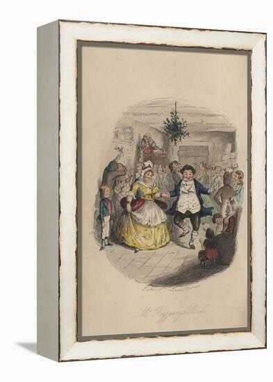 Fezziwig's Ball - a Christmas Carol, 1843-John Leech-Framed Premier Image Canvas