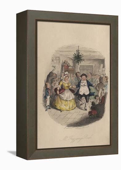 Fezziwig's Ball - a Christmas Carol, 1843-John Leech-Framed Premier Image Canvas