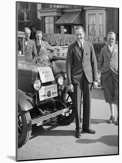 FF Austin with his winning Morris Cowley at the Southport Rally, 1928-Bill Brunell-Mounted Photographic Print