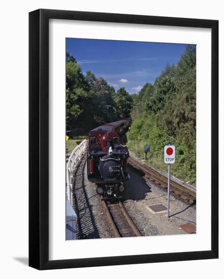 Ffestiniog Railway at Tan-Y-Bwlch, the Busiest of the North Wales Narrow Gauge Railways-Nigel Blythe-Framed Photographic Print