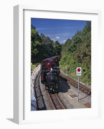 Ffestiniog Railway at Tan-Y-Bwlch, the Busiest of the North Wales Narrow Gauge Railways-Nigel Blythe-Framed Photographic Print