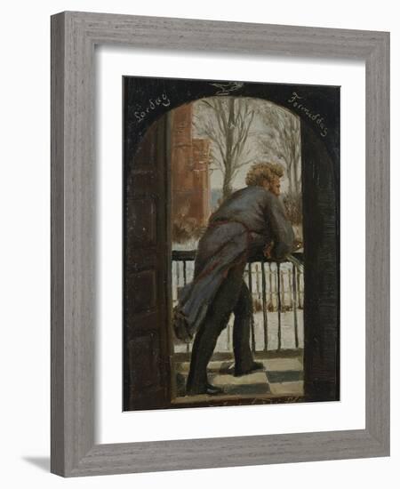 FH Pinx, 1872 oil on board-Fritz Thaulow-Framed Giclee Print