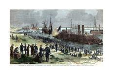 Recapture of Baton Rouge, Louisiana, American Civil War, December 1862-FH Schell-Mounted Giclee Print