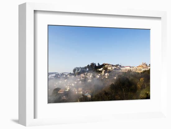 Fianarantsoa, early morning mist on the Haute Ville old town, central area, Madagascar, Africa-Christian Kober-Framed Photographic Print