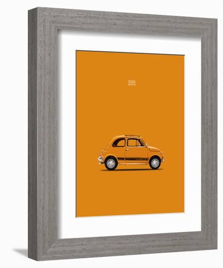 Fiat 500 Abarth 1969-Mark Rogan-Framed Art Print