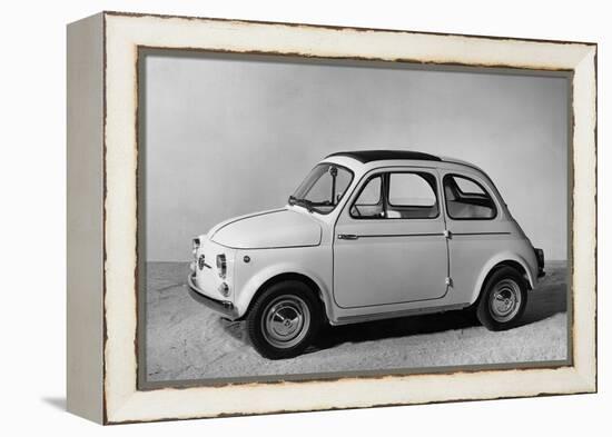 Fiat 500 D-null-Framed Premier Image Canvas