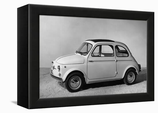 Fiat 500 D-null-Framed Premier Image Canvas