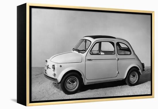 Fiat 500 D-null-Framed Premier Image Canvas