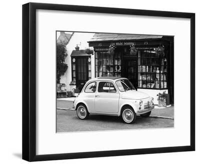 Fiat 500 Parked Outside A Quaint Shop 1969 Photographic Print Art Com