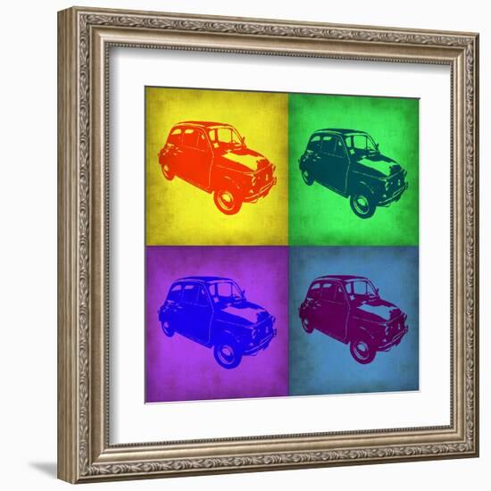 Fiat 500 Pop Art 1-NaxArt-Framed Art Print