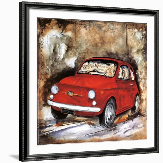 Fiat 500-Sergio Lombardino-Framed Art Print