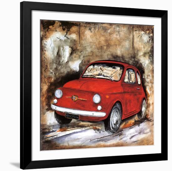 Fiat 500-Sergio Lombardino-Framed Art Print