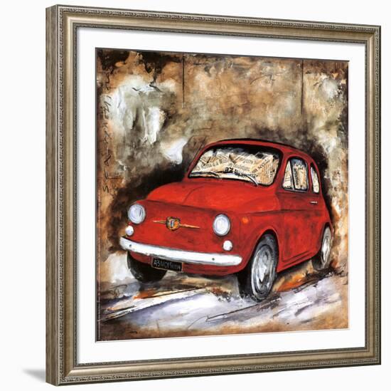 Fiat 500-Sergio Lombardino-Framed Art Print