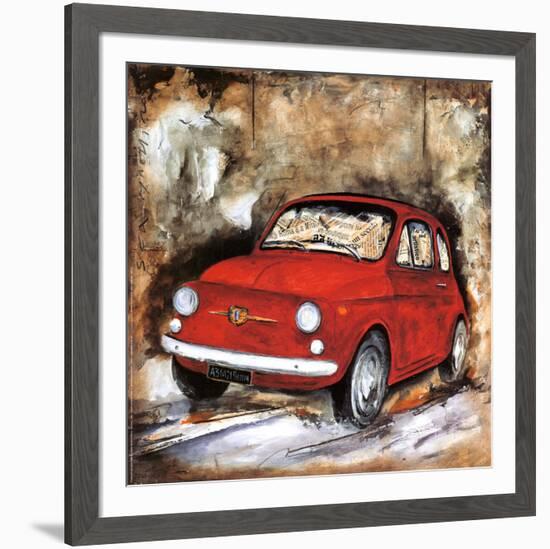 Fiat 500-Sergio Lombardino-Framed Art Print