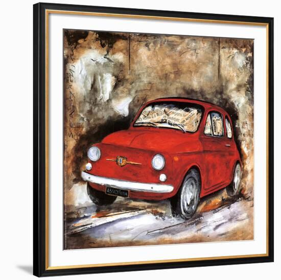 Fiat 500-Sergio Lombardino-Framed Art Print