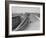 Fiat Car Driving Along the Desolate Street-Carl Mydans-Framed Photographic Print