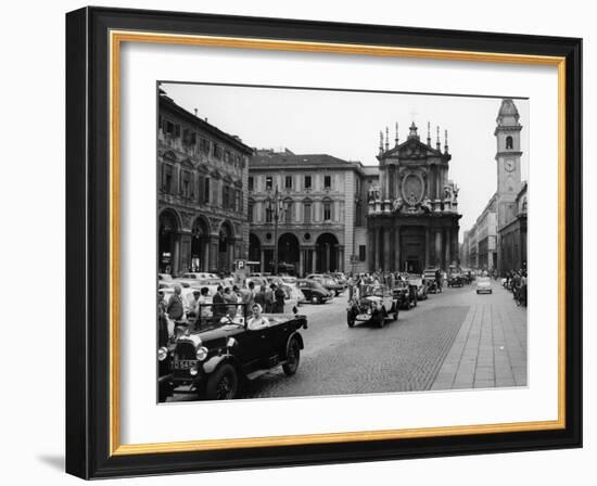 Fiats at a Rally, Turin, Italy, C1960-null-Framed Photographic Print