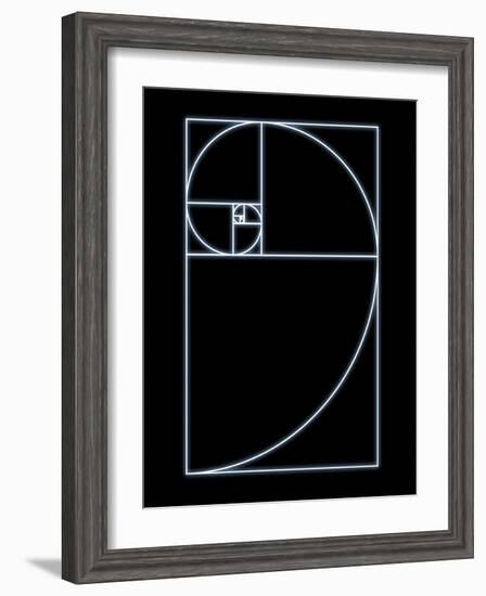 Fibonacci Spiral, Artwork-SEYMOUR-Framed Photographic Print