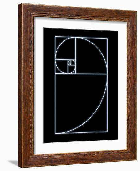 Fibonacci Spiral, Artwork-SEYMOUR-Framed Photographic Print