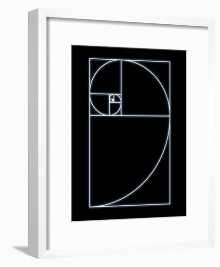 Fibonacci Spiral, Artwork-SEYMOUR-Framed Photographic Print