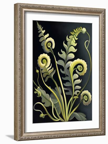 Fiddlehead Fern Flowers-Lea Faucher-Framed Art Print