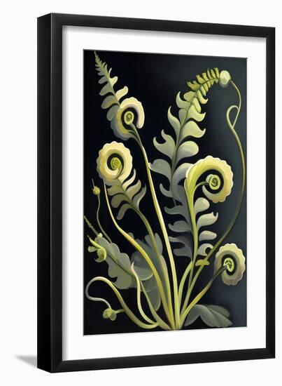 Fiddlehead Fern Flowers-Lea Faucher-Framed Art Print