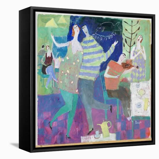 Fiddler at the Green, 2000-Susan Bower-Framed Premier Image Canvas
