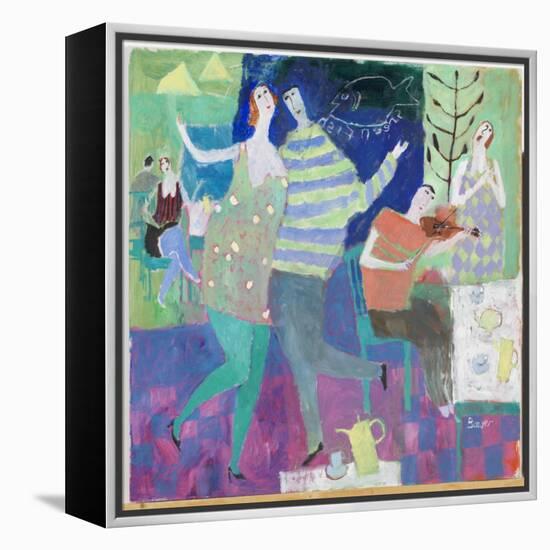 Fiddler at the Green, 2000-Susan Bower-Framed Premier Image Canvas