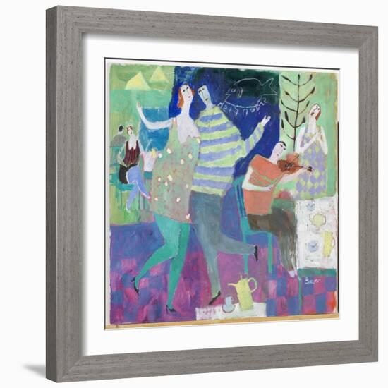 Fiddler at the Green, 2000-Susan Bower-Framed Giclee Print