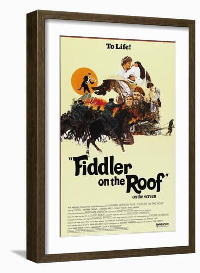 Fiddler on the Roof, 1971-null-Framed Art Print