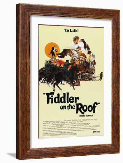 Fiddler on the Roof, 1971-null-Framed Art Print