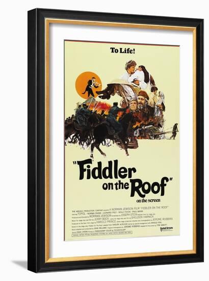 Fiddler on the Roof, 1971-null-Framed Art Print