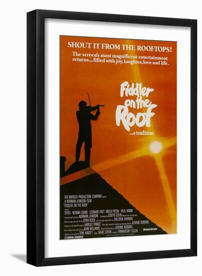 Fiddler on the Roof, 1971-null-Framed Art Print