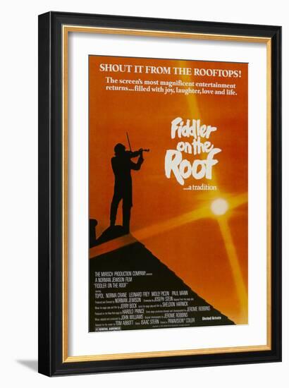 Fiddler on the Roof, 1971-null-Framed Art Print