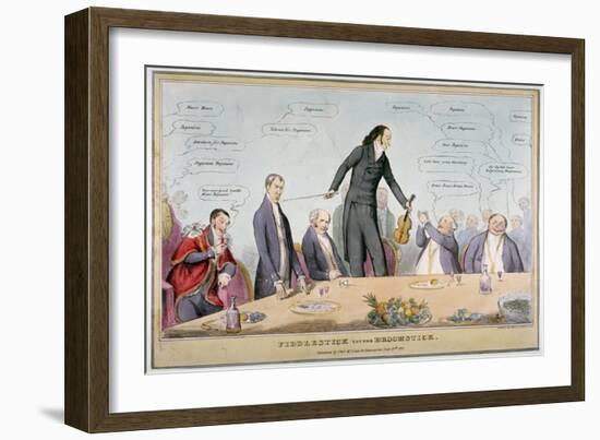 Fiddlestick Versus Broomstick, 1831-Robert Seymour-Framed Giclee Print