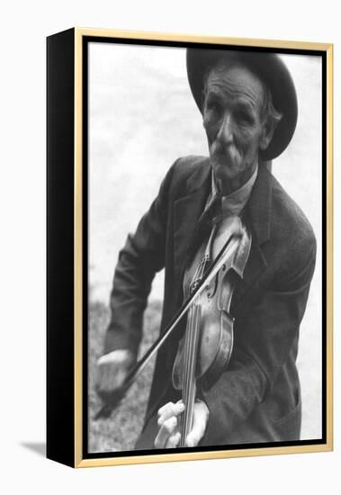 Fiddlin' Bill Henseley, Mountain Fiddler-Ben Shahn-Framed Stretched Canvas