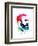 Fidel Castro Watercolor-Lora Feldman-Framed Art Print