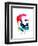 Fidel Castro Watercolor-Lora Feldman-Framed Art Print