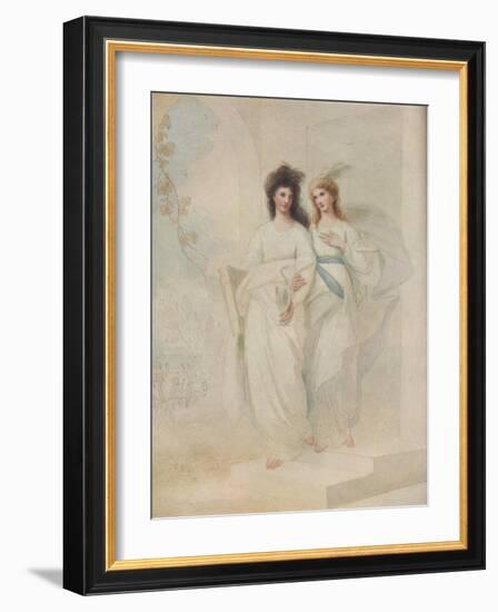 'Fidelia and Speranza', 1784-Benjamin West-Framed Giclee Print