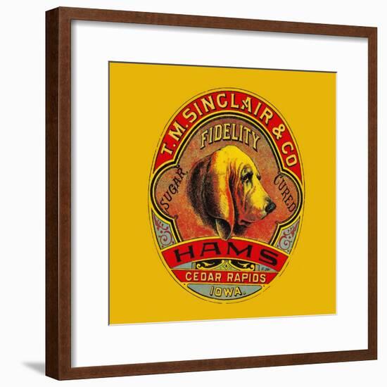 Fidelity Hams-null-Framed Art Print