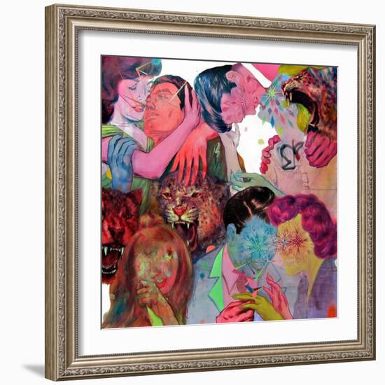 Fie Boys and Five Girls-Shark Toof-Framed Art Print