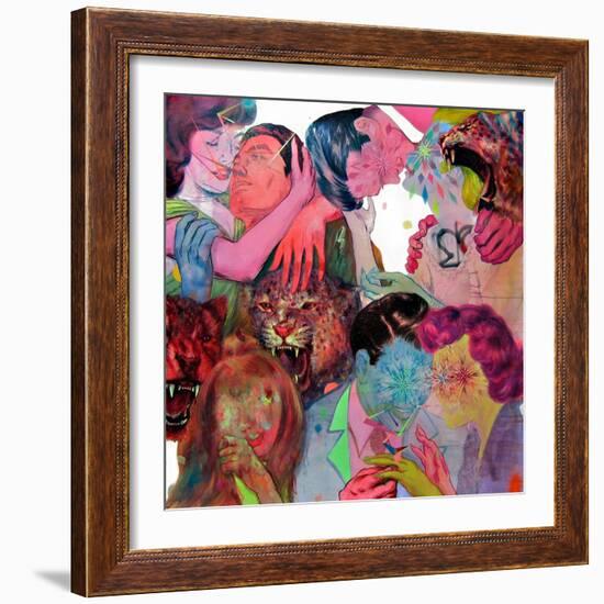 Fie Boys and Five Girls-Shark Toof-Framed Art Print