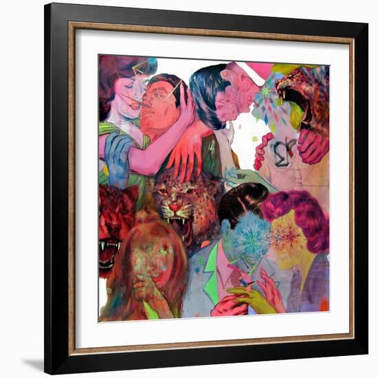 Fie Boys and Five Girls-Shark Toof-Framed Art Print