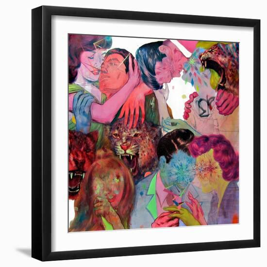 Fie Boys and Five Girls-Shark Toof-Framed Art Print