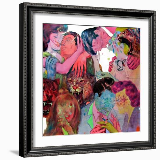 Fie Boys and Five Girls-Shark Toof-Framed Art Print