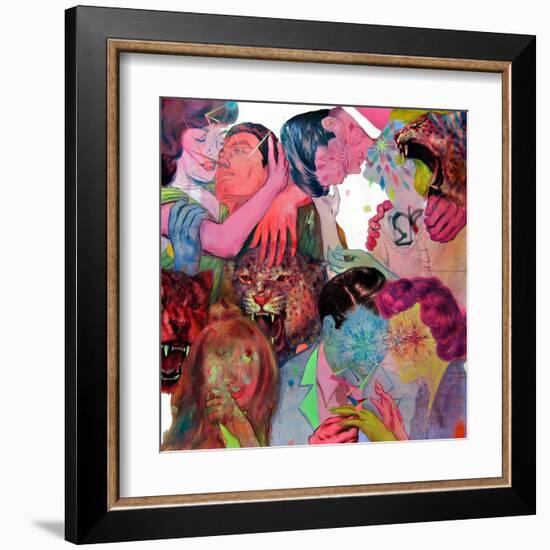 Fie Boys and Five Girls-Shark Toof-Framed Art Print