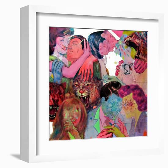 Fie Boys and Five Girls-Shark Toof-Framed Art Print