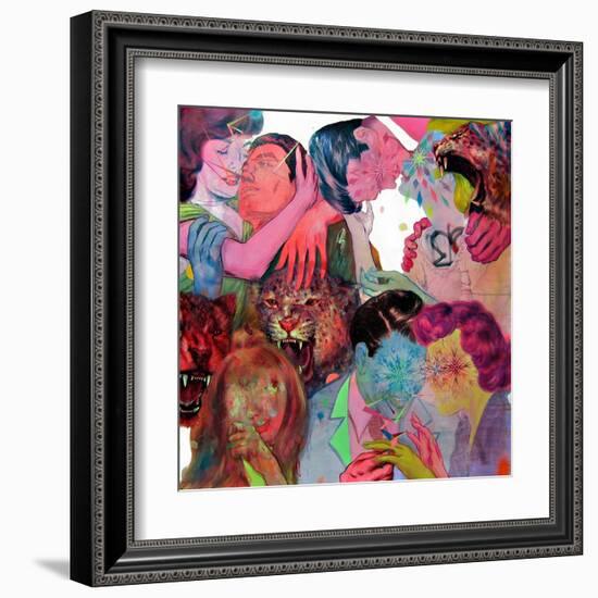 Fie Boys and Five Girls-Shark Toof-Framed Art Print