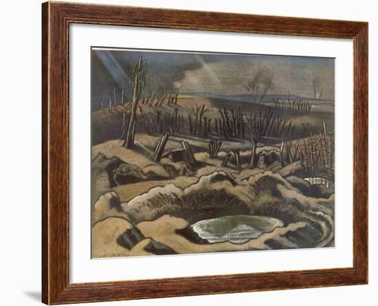 Field at Passchendaele, British Artists at the Front, Continuation of the Western Front, Nash, 1918-Paul Nash-Framed Giclee Print